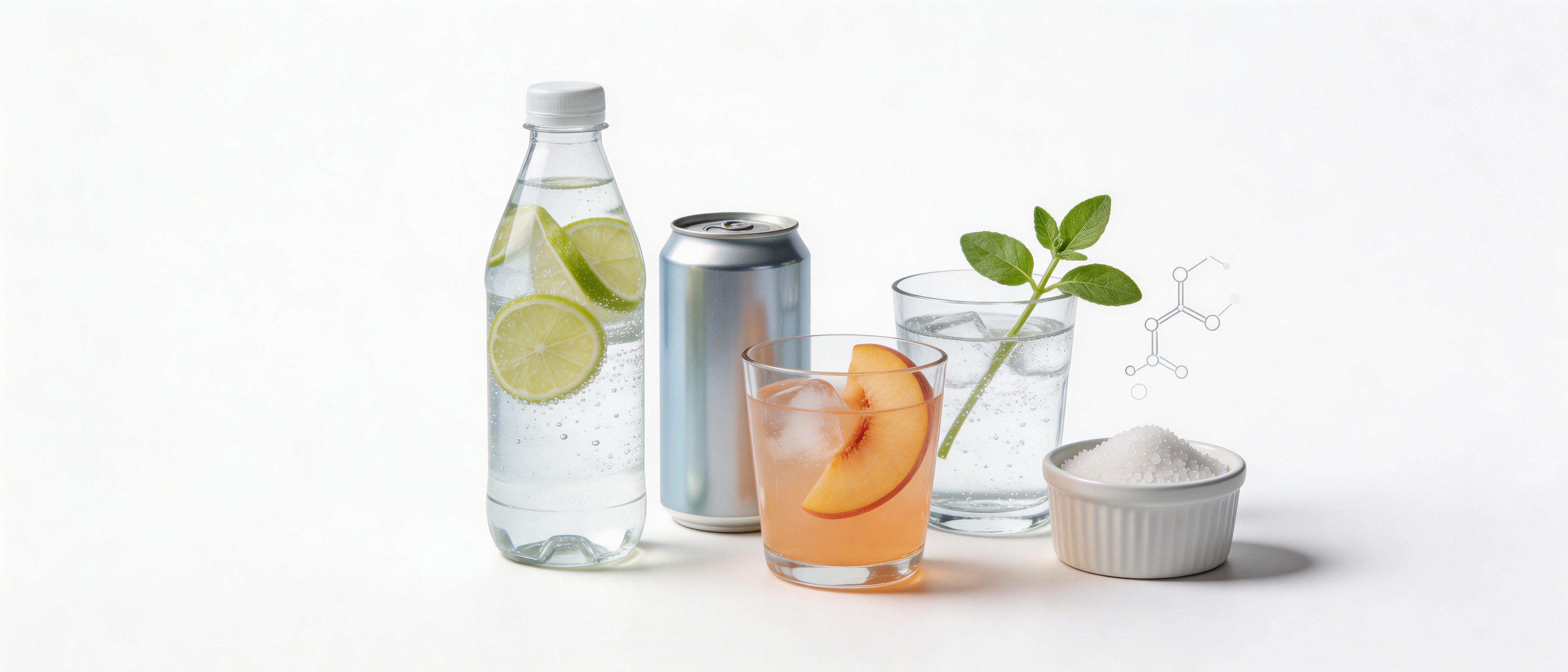 How Sweeteners Are Used in Low-Calorie Drinks and No-Added-Sugar Products
