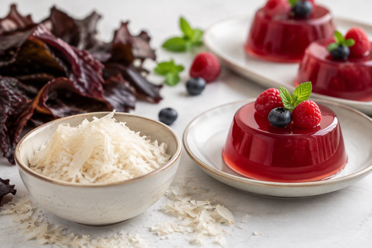 Agar Agar as a Plant-Based Alternative to Gelatine for Perfect Gels