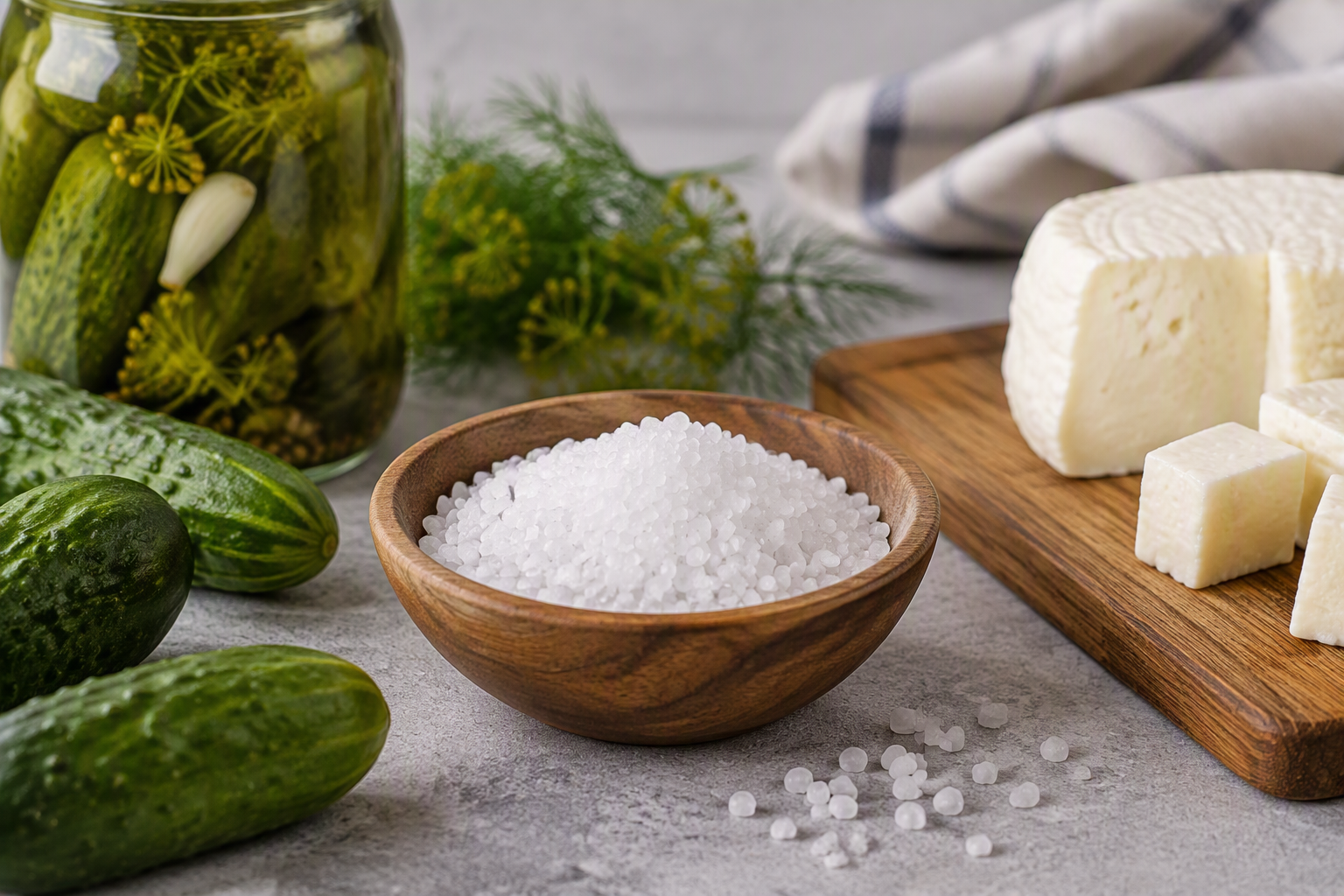 Calcium Chloride as the Key to Perfect Texture in Vegetables and Cheeses