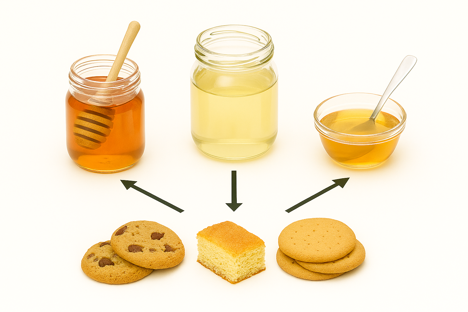 Invert sugar, honey and syrups: how to manage hygroscopicity in cakes and biscuits